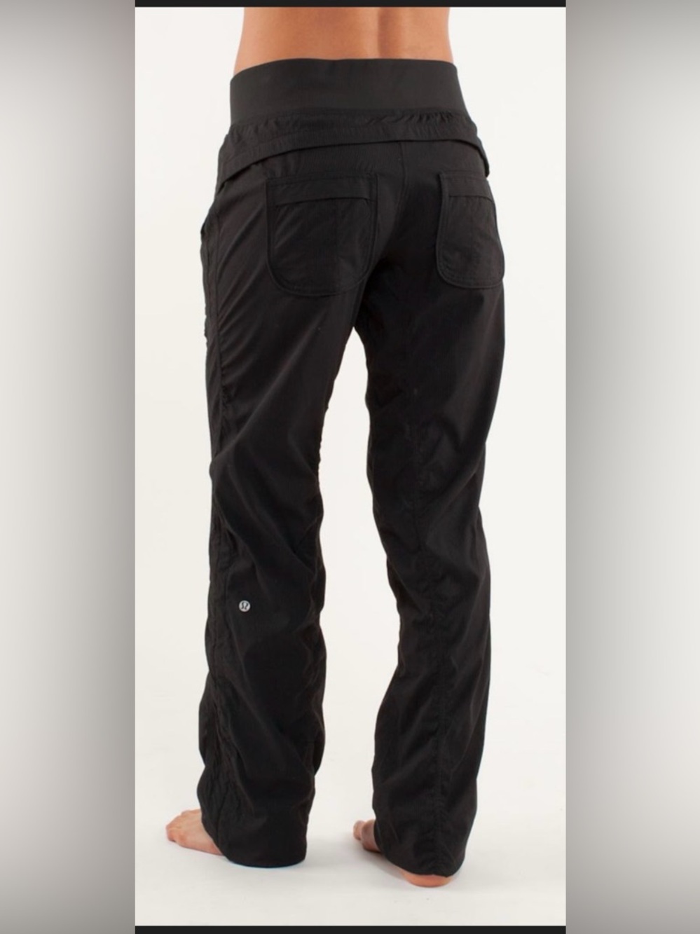 Lulu lemon quick step dance studio pants ruched Waist 16.5” Inseam 33.5” A0122